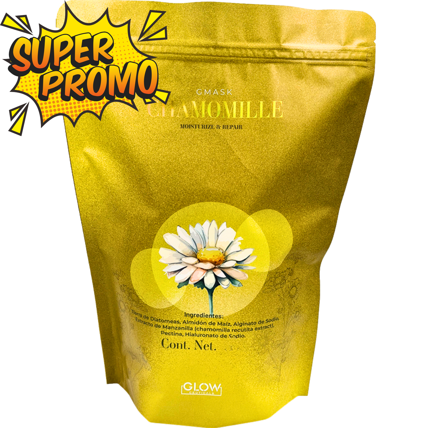 🌼 G Mask | Jelly Mask Manzanilla 500g 🌿 ¡Relaja y renueva tu piel!