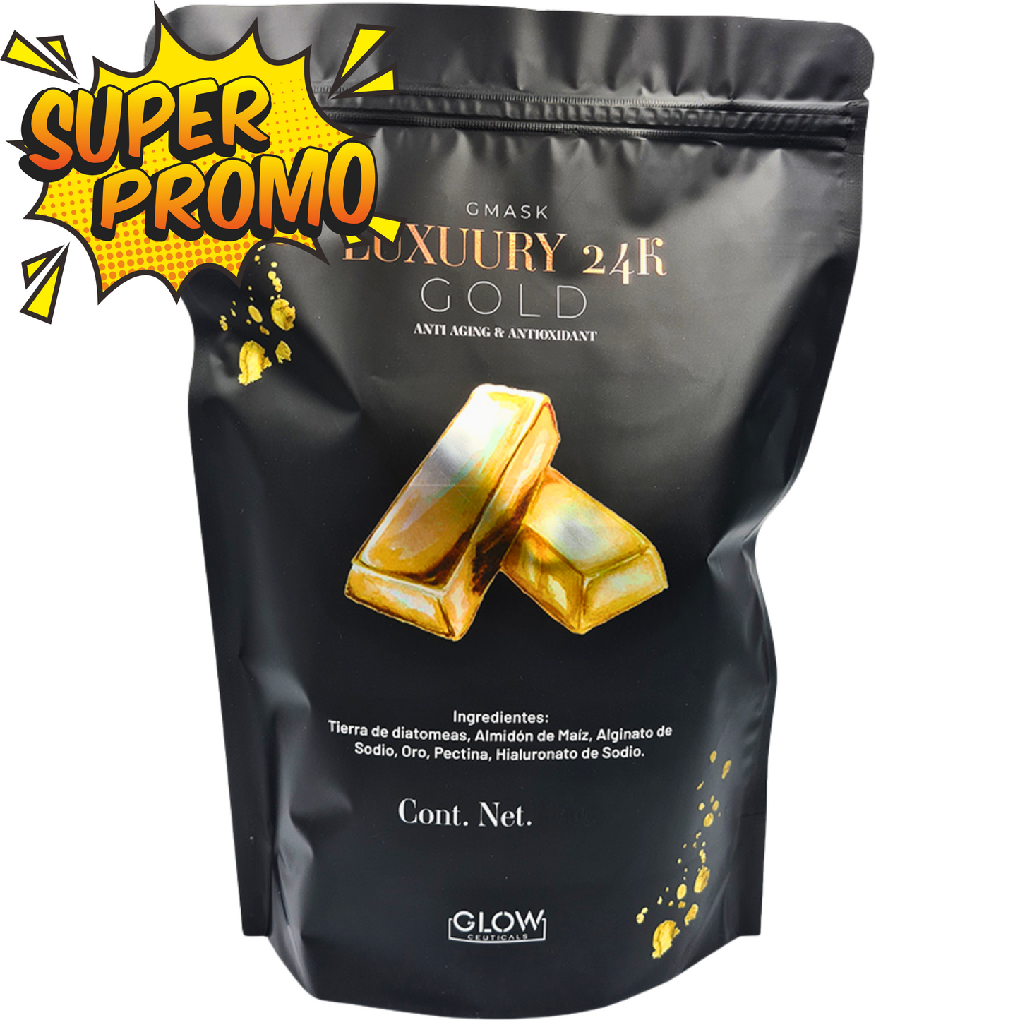 ✨ G Mask | Jelly Mask Luxury 24k Gold 500g 💛 ¡La lujosa renovación para tu piel!