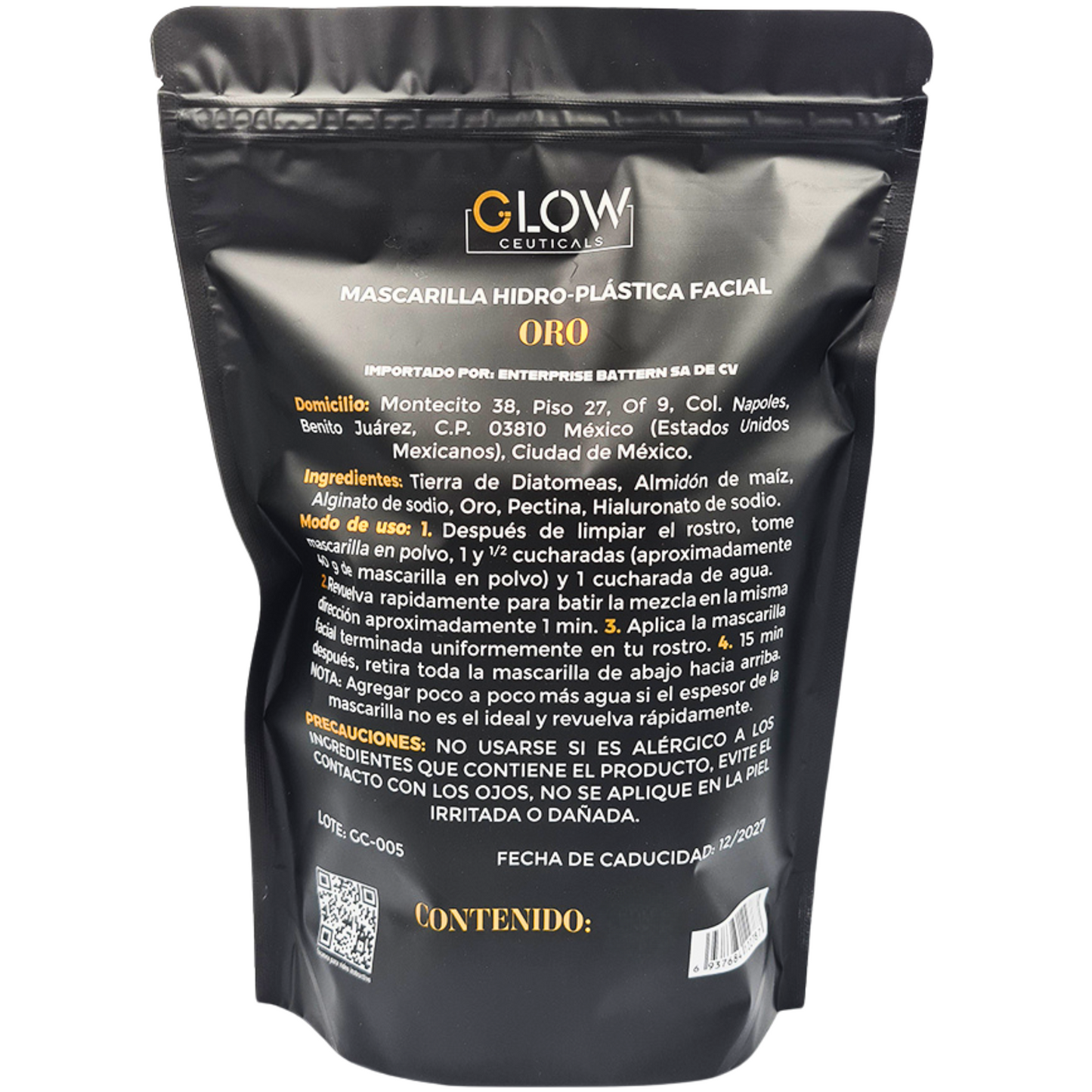 ✨ G Mask | Jelly Mask Luxury 24k Gold 500g 💛 ¡La lujosa renovación para tu piel!
