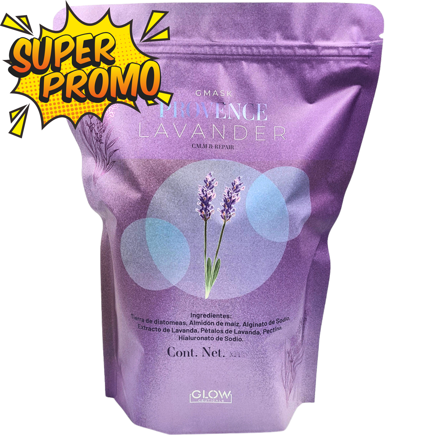 💜 G Mask | Jelly Mask Lavanda Provenzal 500g 🌿 ¡Relaja y rejuvenece tu piel con un toque floral!