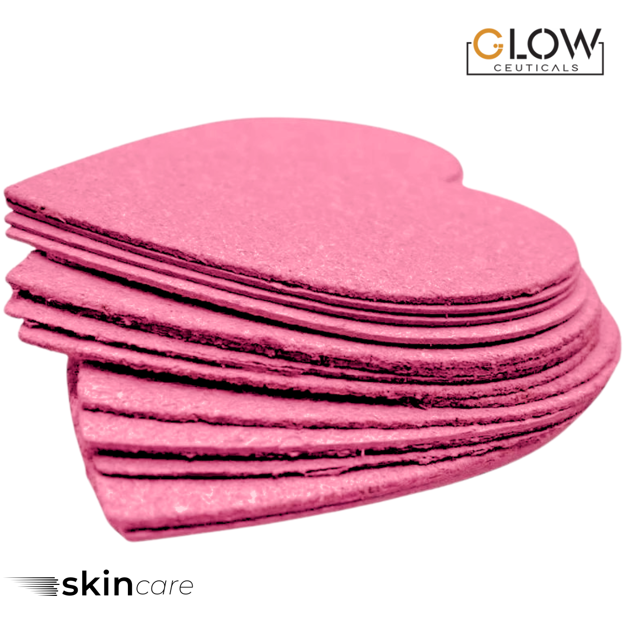 💖 Esponjas Faciales Comprimidas de Celulosa – Forma de Corazón- 24 Unidades 💖