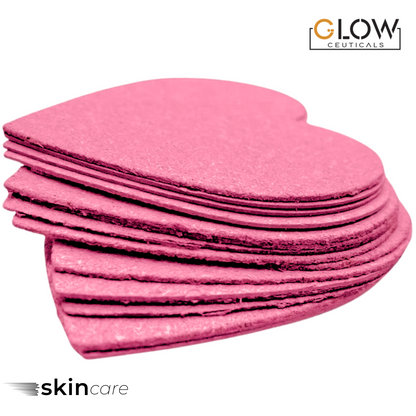 💖 Esponjas Faciales Comprimidas de Celulosa – Forma de Corazón- 24 Unidades 💖
