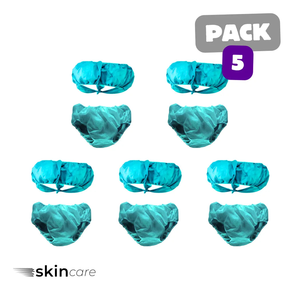 🌟 Pack Perfecto 5 Pares Spa Top & Calzón Desechables  🧖‍♀️