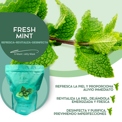 ❄️ G Mask | Jelly Mask Menta Fresca 500kg 🌿 ¡Refresca tu piel al instante!