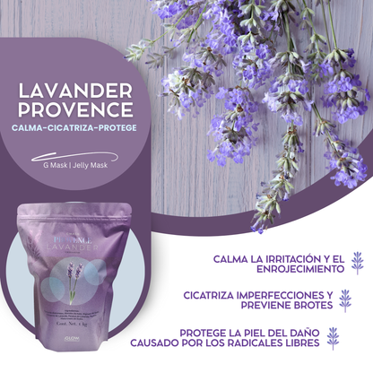💜 G Mask | Jelly Mask Lavanda Provenzal 500g 🌿 ¡Relaja y rejuvenece tu piel con un toque floral!