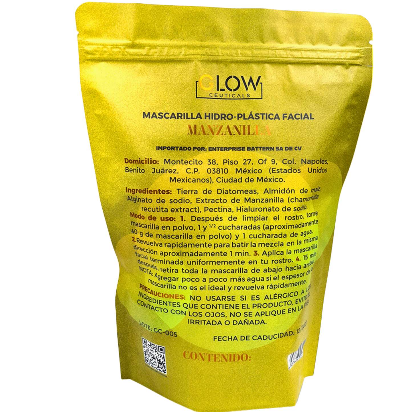 🌼 G Mask | Jelly Mask Manzanilla 500g 🌿 ¡Relaja y renueva tu piel!