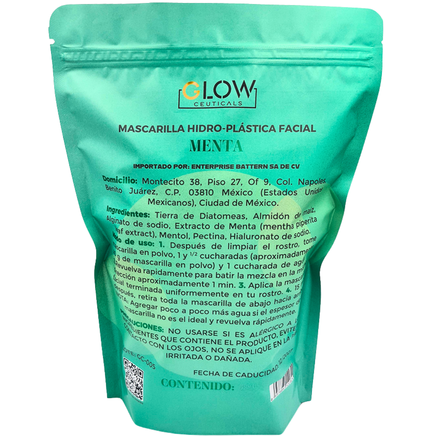 ❄️ G Mask | Jelly Mask Menta Fresca 500kg 🌿 ¡Refresca tu piel al instante!