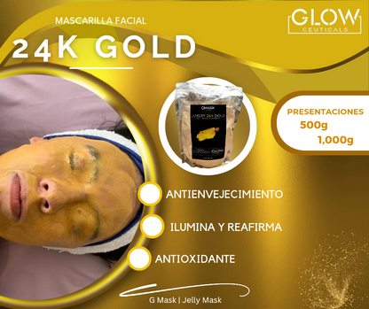 Mascarilla facial Luxury 24k Gold