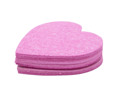 Heart facial sponge