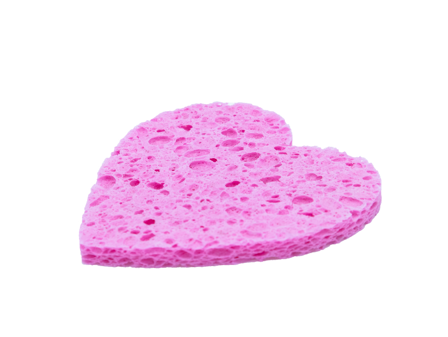 Heart facial sponge